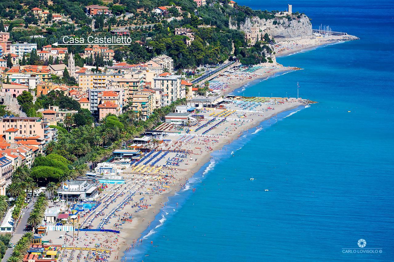 Casa Castelletto Lägenhet Finale Ligure Exteriör bild